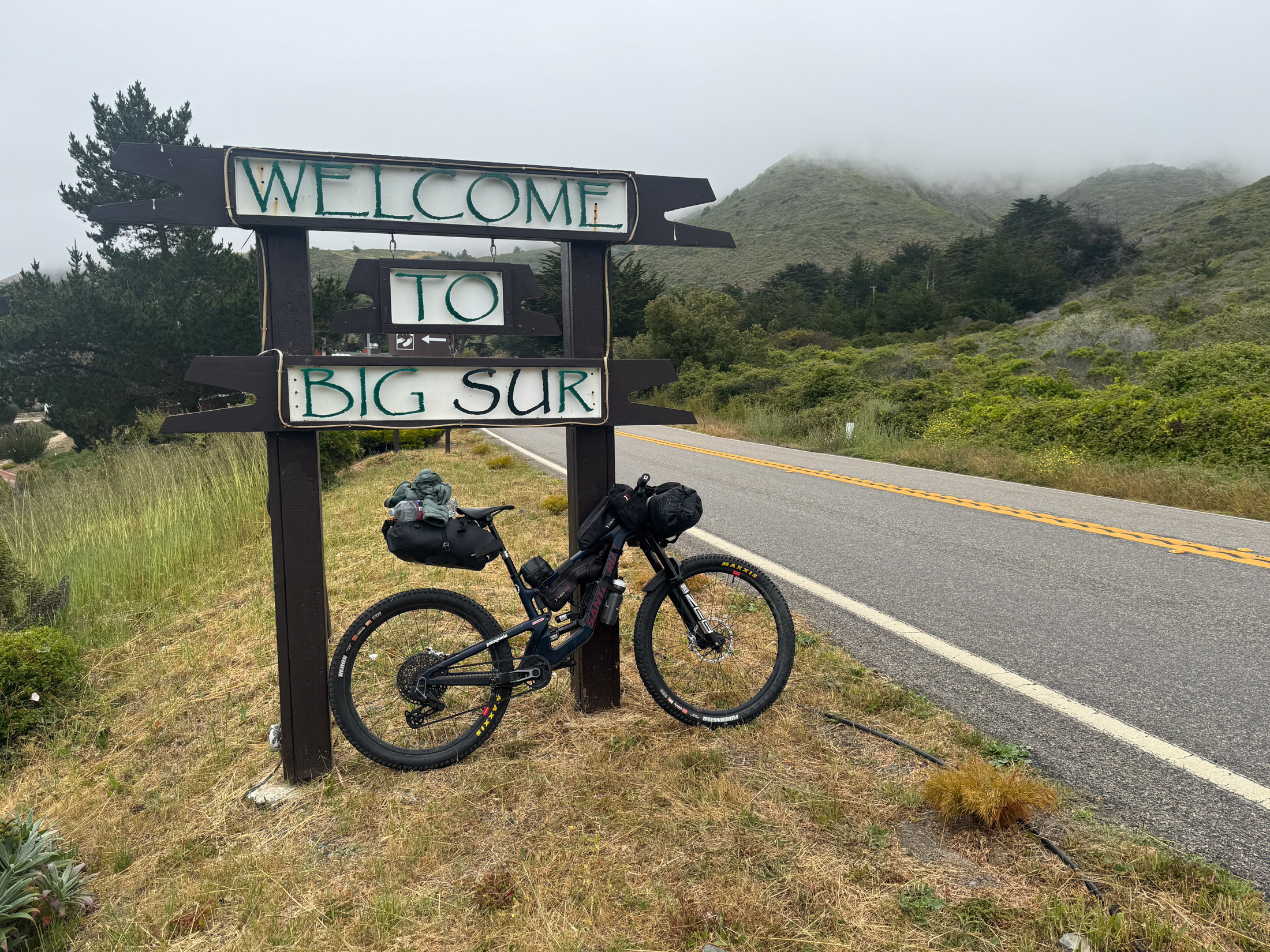 Annie Ford's bikepacking setup