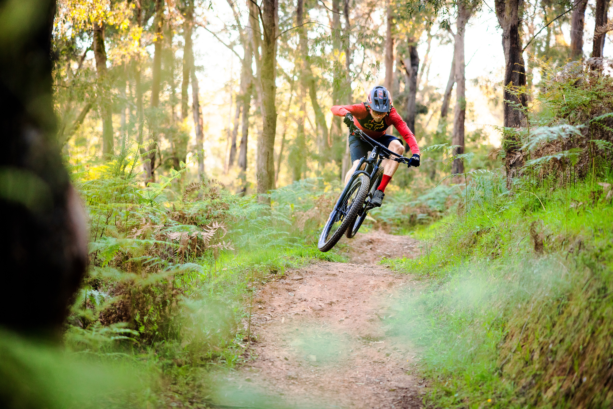 Testing the Scott Spark on Buxton's mountain bike trails